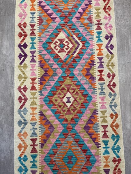 Afghan kelim 287 x 78 cm – Bild 3