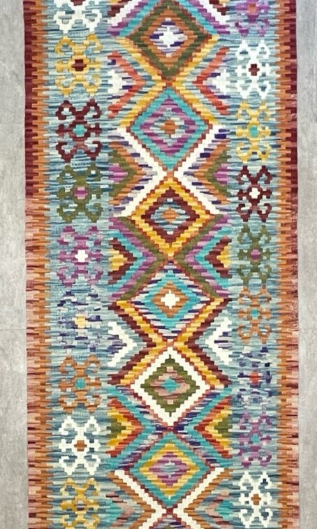 Afghan Kelim 296 x 81 cm