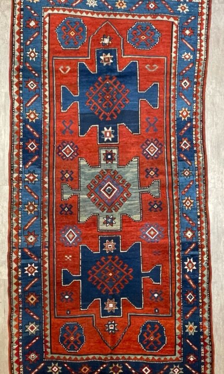 Kazak Antik Teppich 264 x 137 cm